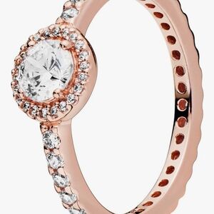 Elegant Rose Gold and Silver Ring